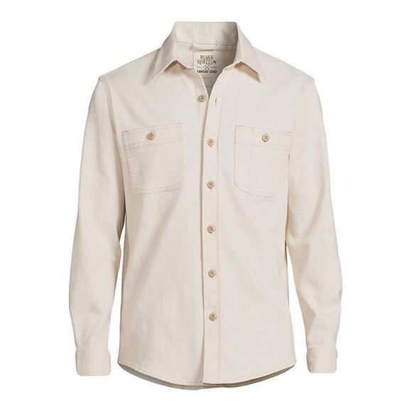 NEW Blake Shelton x Lands End Traditional Fit Rugged Work Shirt Sz S - Picture 1 of 8